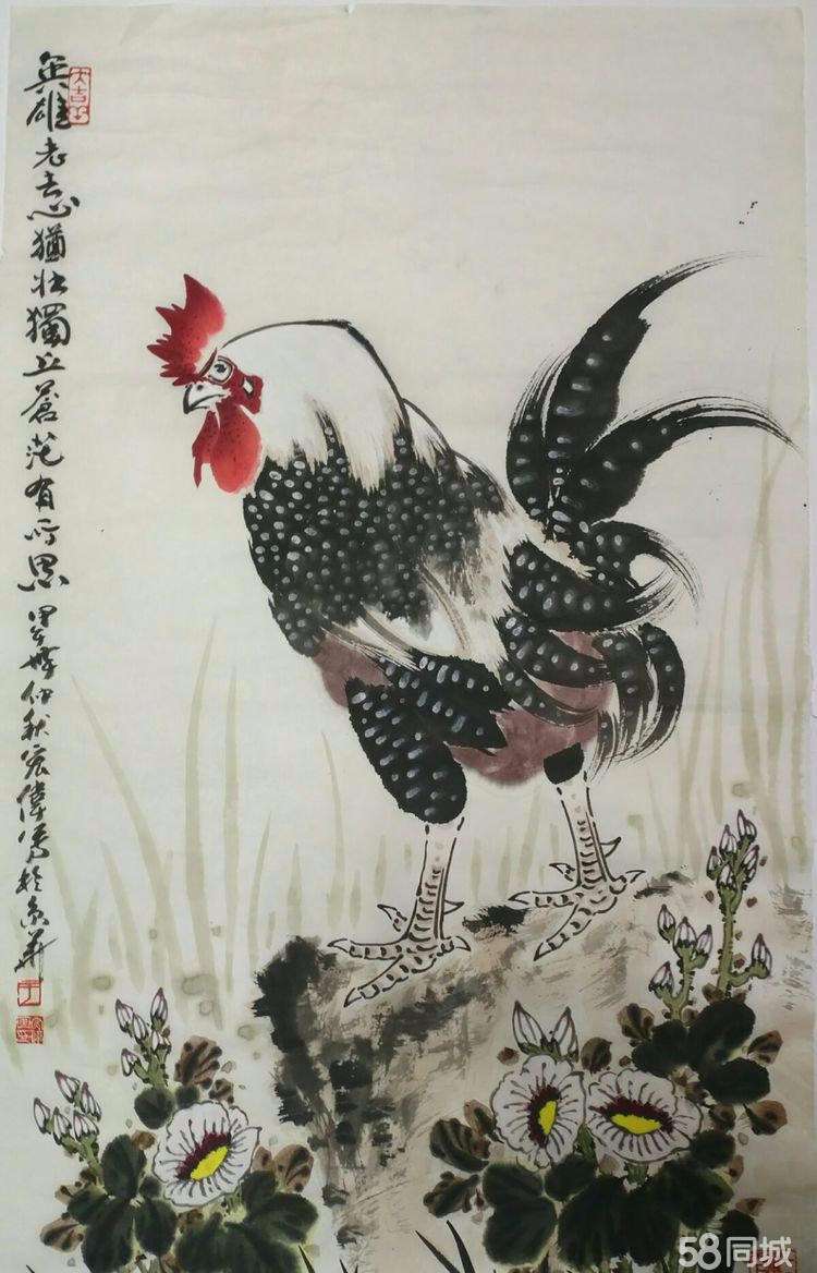 痴迷画鸡画家一一于宏伟