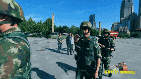 除凶治暴雄风震,解困排忧意志坚. 持正义,保平安.精忠职守夜难眠.
