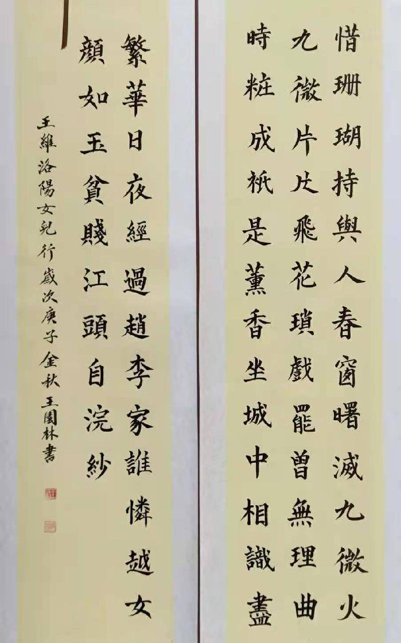 王园林老师书法作品