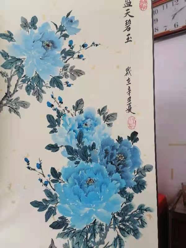 汗水尽情挥洒,收获彩云之南‖乡村女画家牡丹王李兰君书画鉴赏