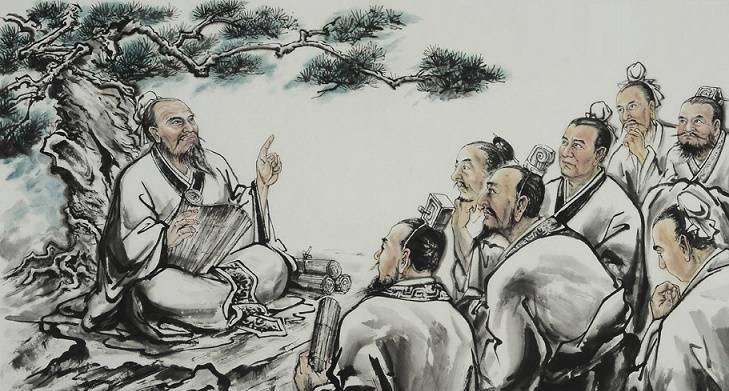 孔子师郯子,苌弘,师襄,老聃.