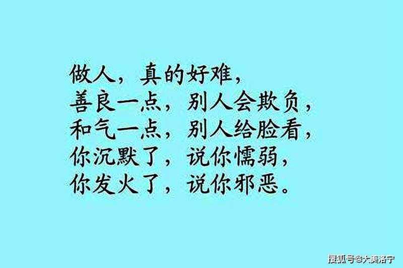 洛宁韦嘉豪诗歌——做人难