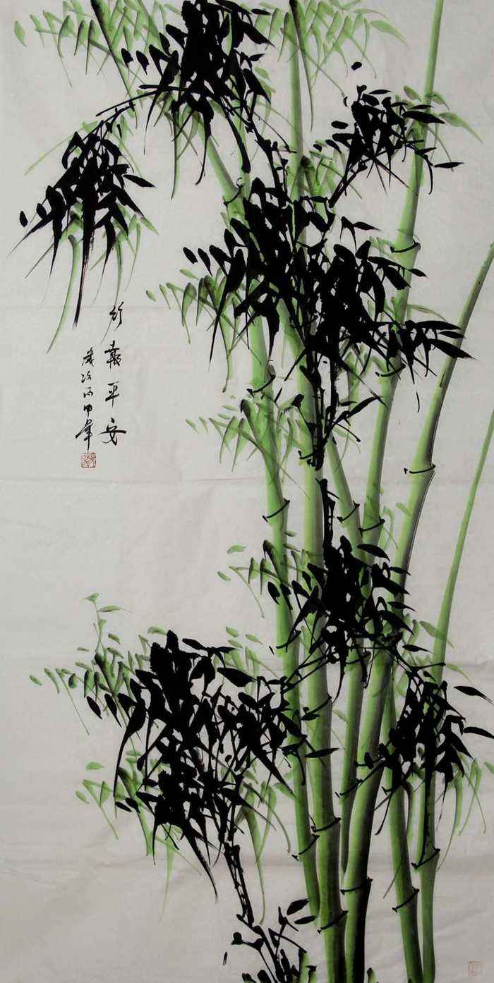 七律 也学咏竹 作者 何克林
