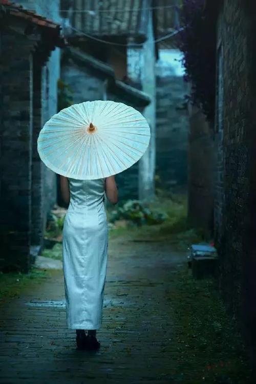 雨中的油纸伞文/耕田（陕西）（图2）