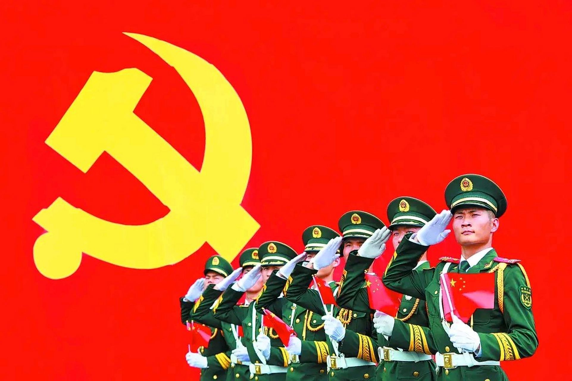 来新三诵读《鲜红的党旗》 作者：任学路（图3）