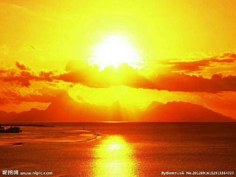 壮观的极美的太阳图图片
