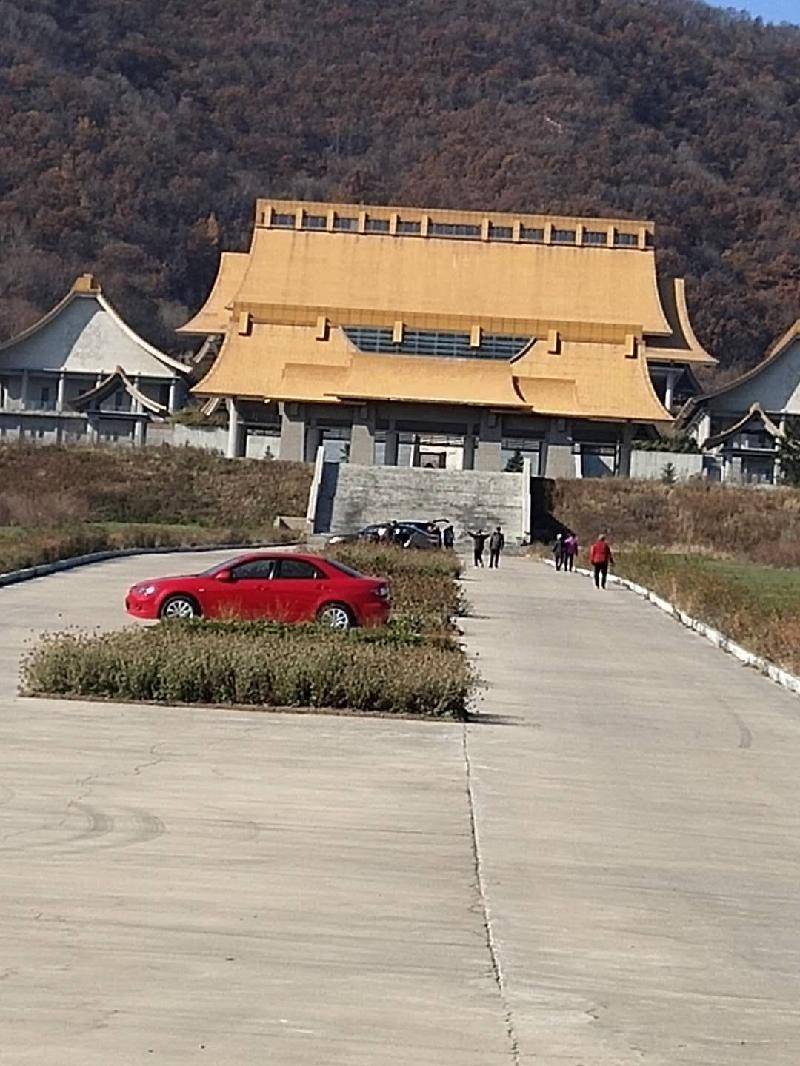 天齐禅寺向往地 迎龙文化灵之源 蓝天跃上一条龙 有凤伴舞与龙旋.