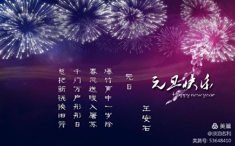迎新年(外一首)作者:王仲飞 制作:冰心.幽蓝【冰心文化传媒】(图2)