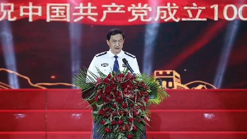 云南警官学院举办“学党史 守初心 担使命”庆祝中国共产党成立100周年主题文艺晚会（图2）