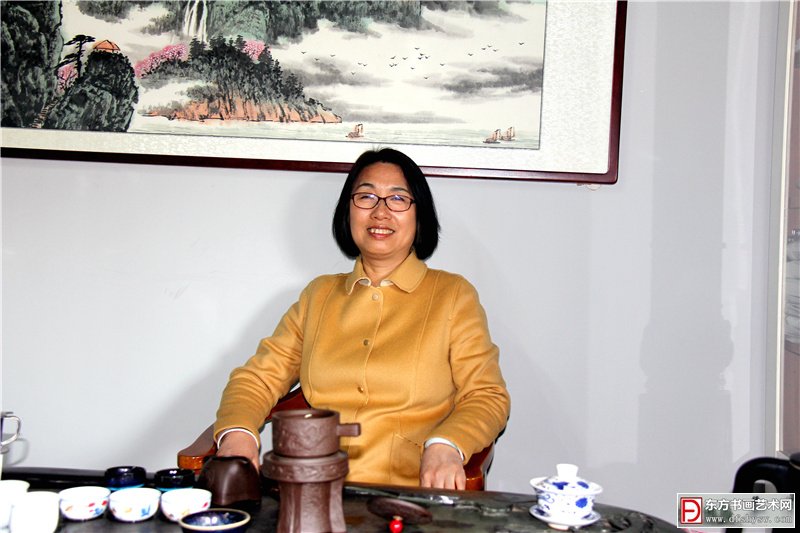 天津市著名画家肖英隽、李永琴做客翰墨君缘艺术馆(图3)