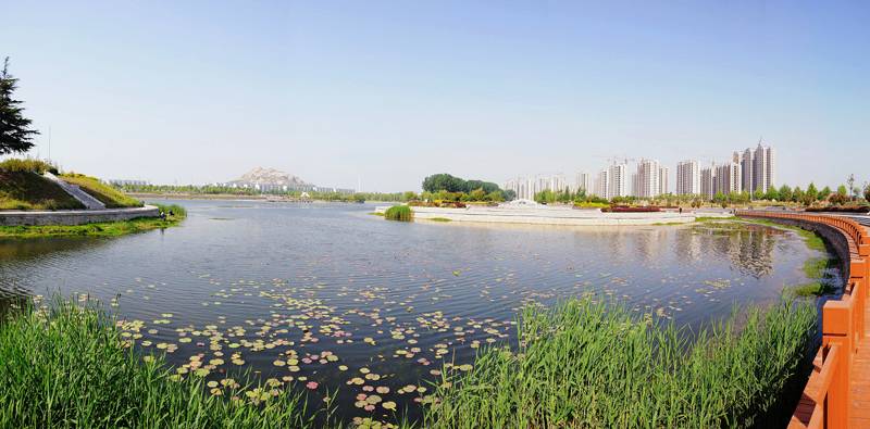 邹城唐王湖公园图片