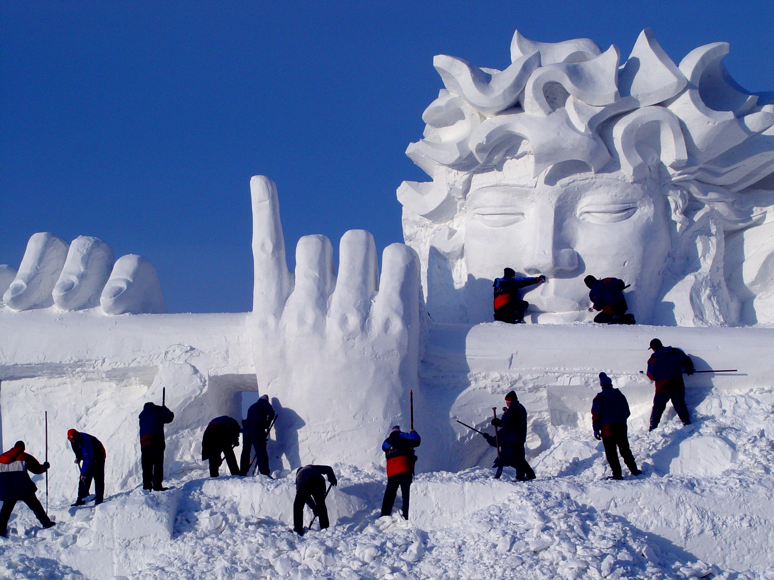 请欣赏高级冰雪雕刻师贾士元的经典艺术作品(图12)