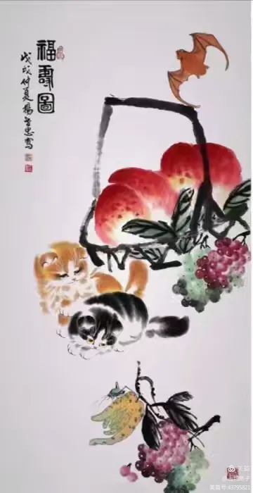 张国贤：为“猫王”杨世忠先生画作题（古风）（图2）
