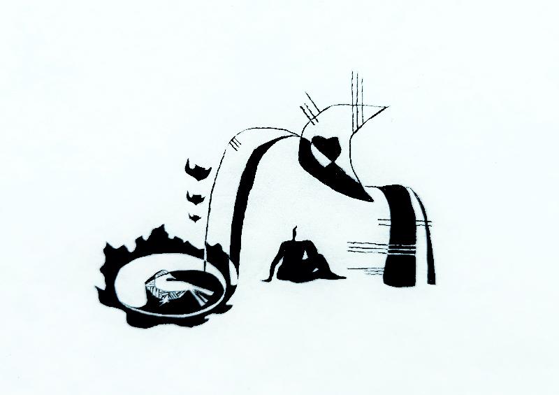 望海（诗配画）ll作者 伊人ll绘画 诵读 老菩提（图6）