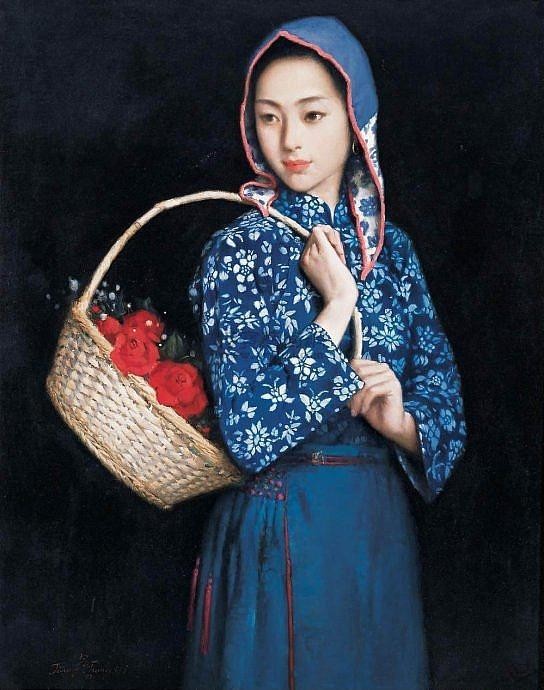 【枫雅汇看图约诗】诗人陈江《四十三》(蓝花布)(图4)