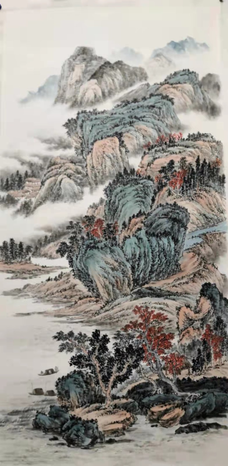 先锋诗派山东分会《齐鲁诗画》微刊2104期(上)《歌盛世迎国庆》同题诗书画专辑 京津沪头条(图45)