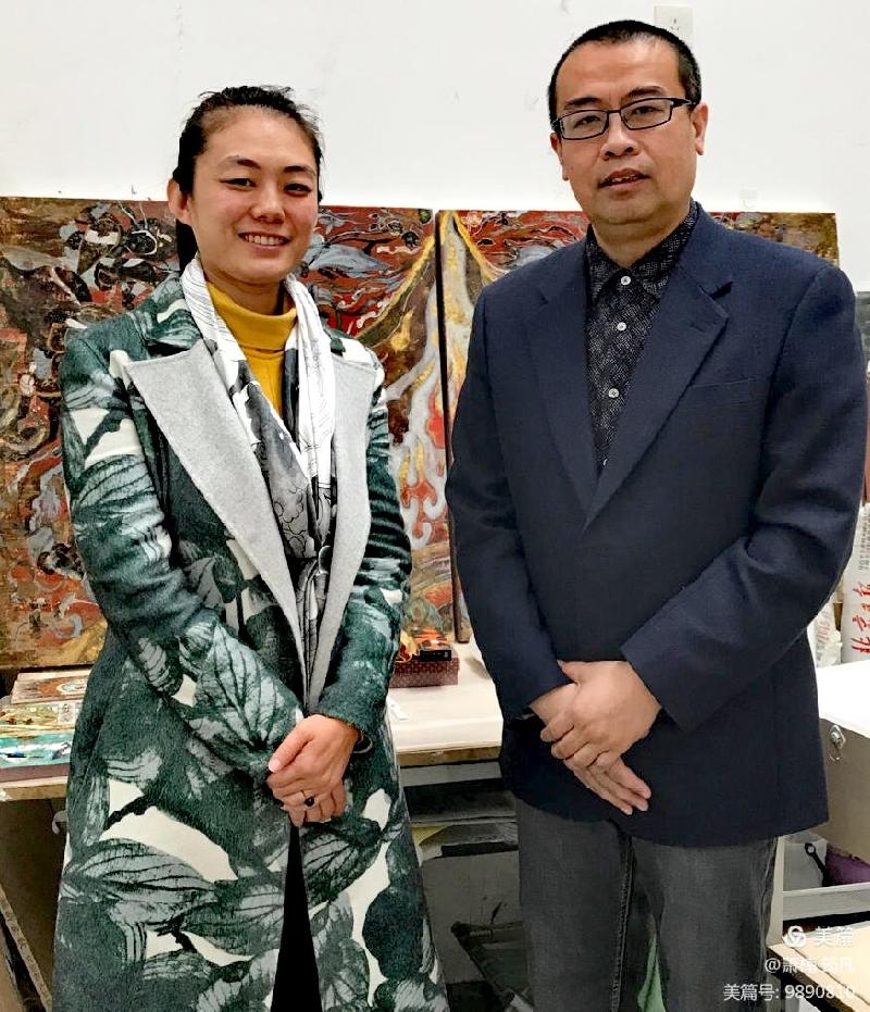 【雅诗总会】精品★萧楠主笔绘制大型壁画【五百罗汉】落座愿海寺——创作篇(图8)