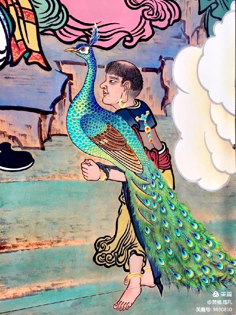 【雅诗总会】精品★萧楠主笔绘制大型壁画【五百罗汉】落座愿海寺——创作篇(图29)
