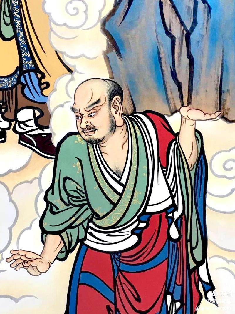 【雅诗总会】精品★萧楠主笔绘制大型壁画【五百罗汉】落座愿海寺——创作篇(图57)