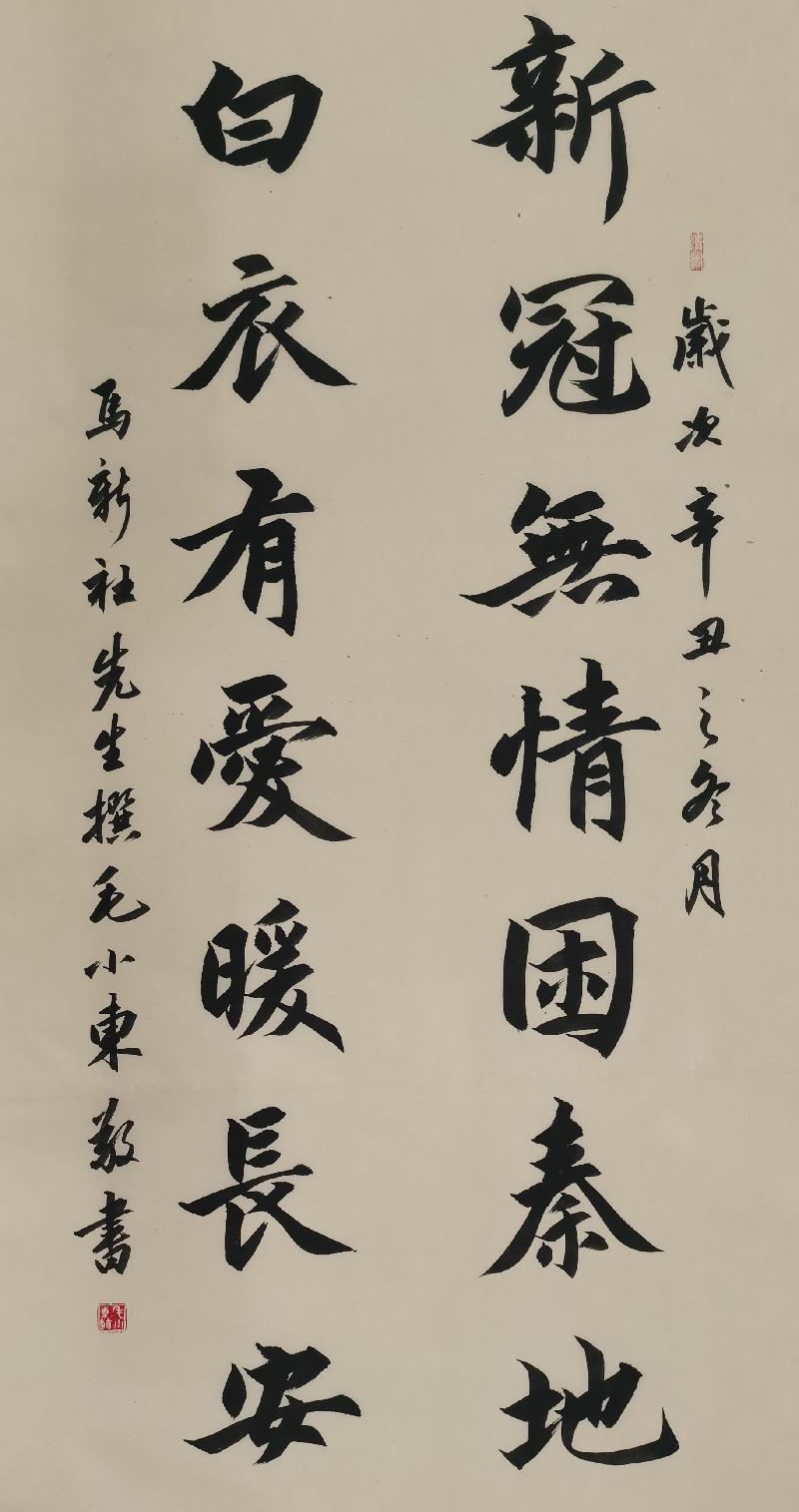“翰墨颂英雄 春意满长安”扶风县书法家协会会员作品网络展开展(图23)