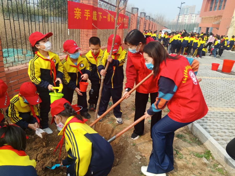 南和区幸福小学:亲手栽下一棵树,我与小树共成长——植树节活动||文/刘晓然(图9)