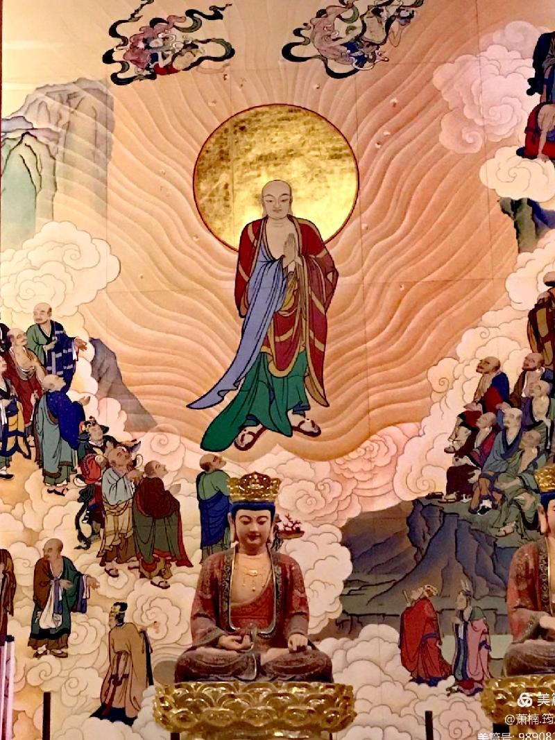 【雅诗总会】精品★萧楠主笔绘制大型壁画【五百罗汉】落座愿海寺——创作篇(图4)