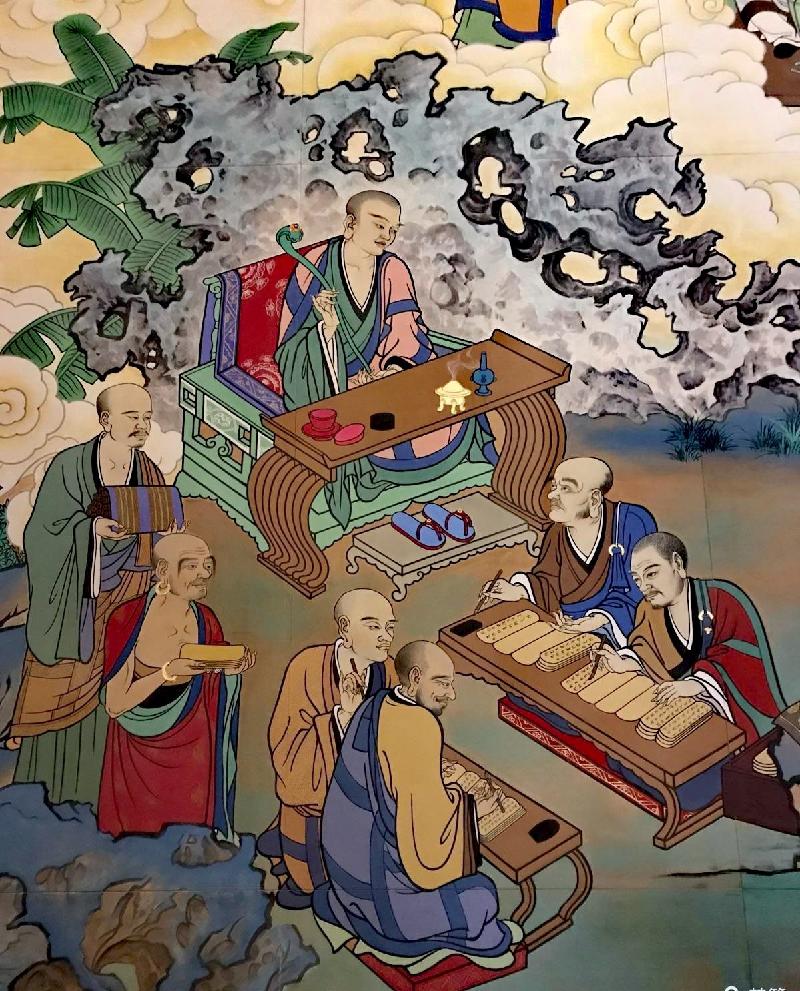 【雅诗总会】精品★萧楠主笔绘制大型壁画【五百罗汉】落座愿海寺——创作篇(图21)
