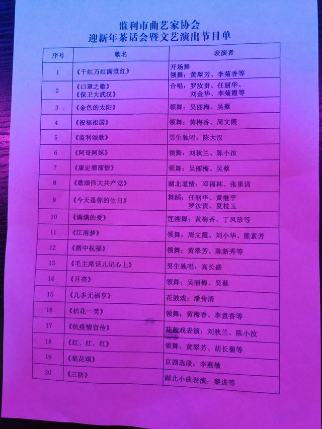 百年风华，“曲协”迎新春——湖北省监利市曲艺家协会举办的“迎新茶话会.暨文艺演出”（图30）