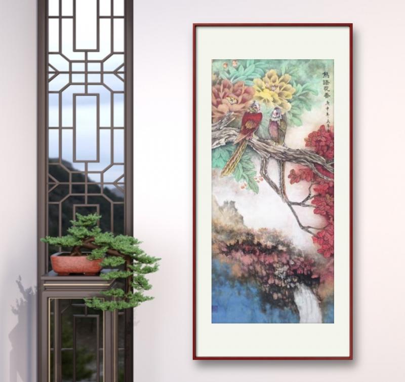 【雅诗总会】佳篇★画中不知醒妙笔浑然成——工笔花鸟书画名家王庆年作品欣赏(图14)