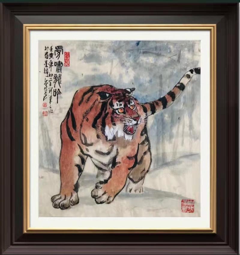 穿林带雨千山绿,跃涧寻春百卉红(集贤国际诗书画联展)(图113)