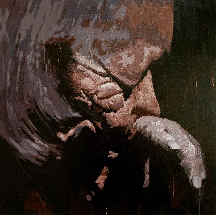 “魅力井陉”大赛优秀作品 | 油画《祈》| 杨立新（图2）