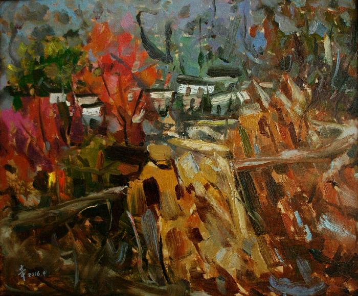 “魅力井陉”大赛优秀作品 | 油画《祈》| 杨立新（图3）