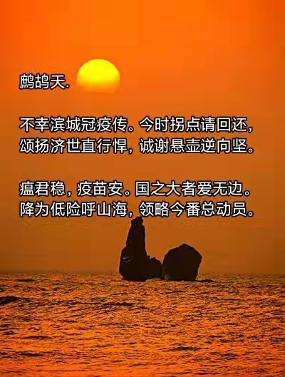 刘祥林老师佳作推荐 鹧鸪天.为葫芦岛市降至低风险而歌 精英主播 时光无声 春辉若诗墨飘香第1357期(图5)