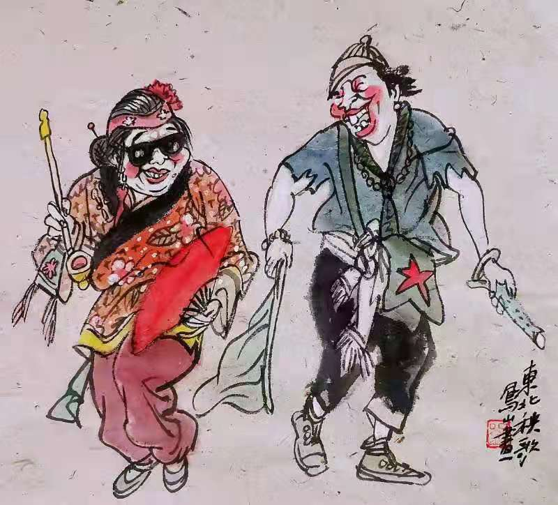 抗疫组诗之七 绘画/刘凤山 配诗/刘锦辉(图2)