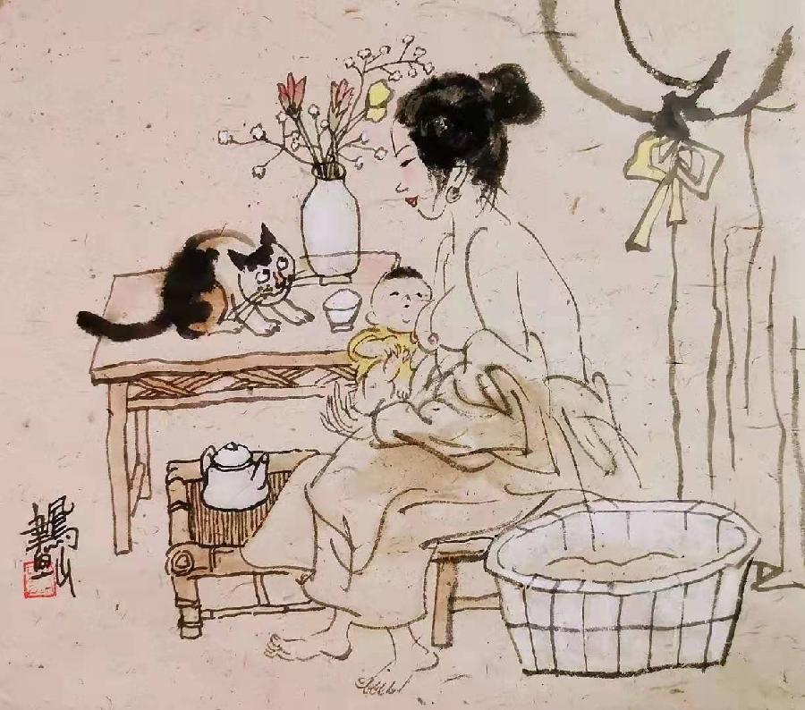 抗疫组诗之七 绘画/刘凤山 配诗/刘锦辉(图5)