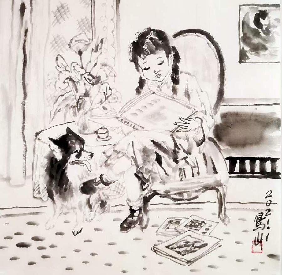 抗疫组诗之七 绘画/刘凤山 配诗/刘锦辉(图11)