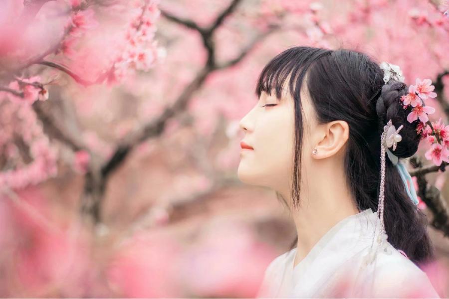 《讨一枝桃花寄赠予你》作者/蝶为云衣 主播/雪球 编辑/胡琴(图8)
