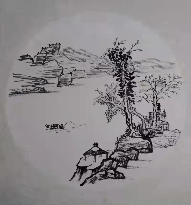 【雅诗总会】精品★笔墨隽永写旷朗——山水画家刘合香作品欣赏（图16）
