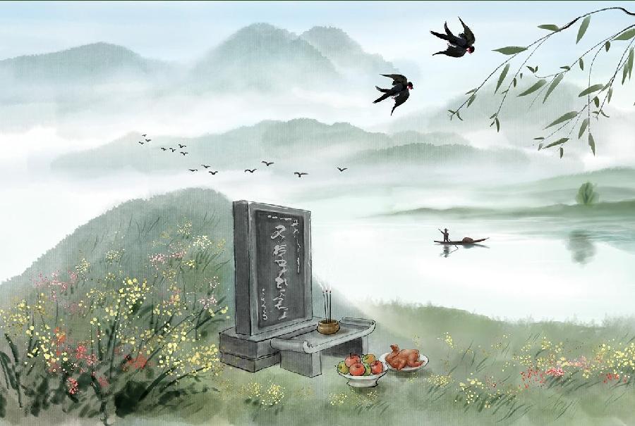 【枫雅汇看图约诗】诗人陈江《128期》（清明的雨啊）（图5）
