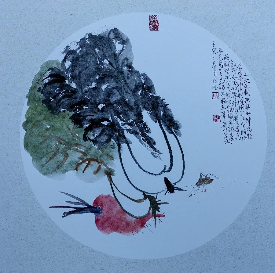 【新诗大观】春归诗画||文/李志亮||诵/文嘉||画/李泓量(图5)