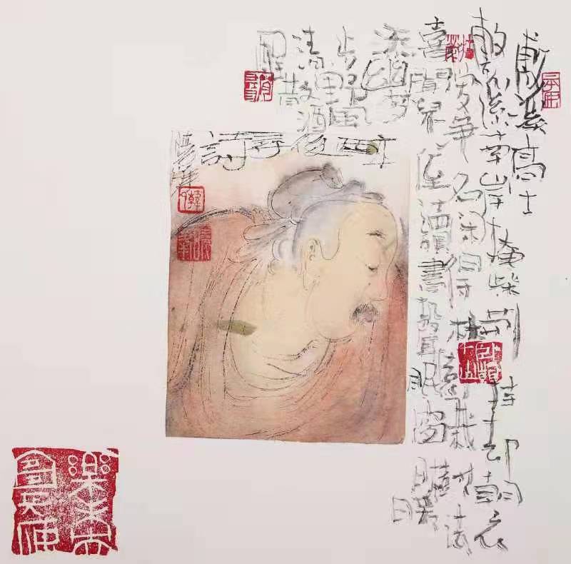 乡间看戏写出大美与神奇‖著名画家韩晓峰作品欣赏(图7)