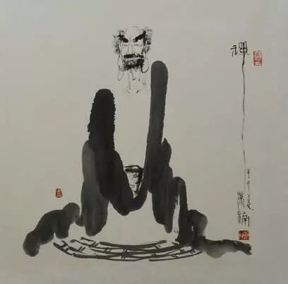 【雅诗总会】精品★笔墨雄浑 禅思空明——散论萧楠禅画（图12）