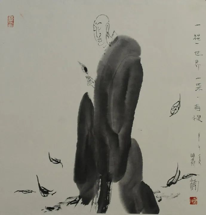 【雅诗总会】精品★笔墨雄浑 禅思空明——散论萧楠禅画（图16）