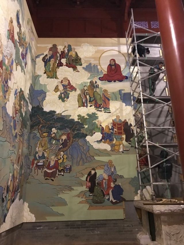【雅诗总会】精品★青年画家萧楠主笔绘制大型壁画五百罗汉精美亮相(图6)