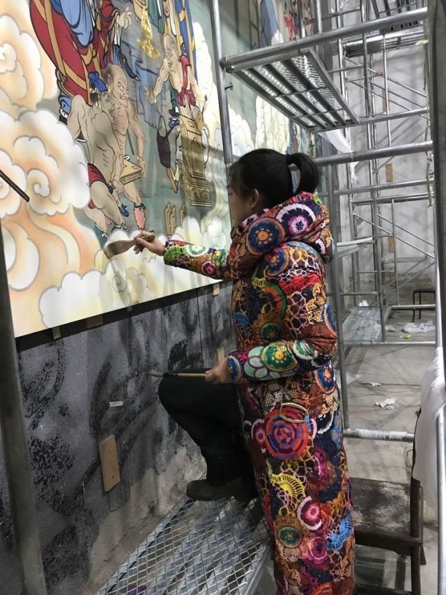 【雅诗总会】精品★青年画家萧楠主笔绘制大型壁画五百罗汉精美亮相(图21)