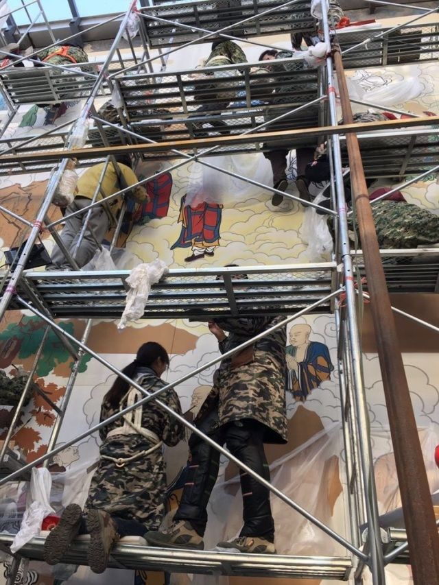 【雅诗总会】精品★青年画家萧楠主笔绘制大型壁画五百罗汉精美亮相(图32)