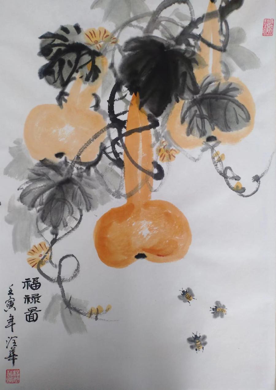 天然成趣笔墨风华——著名画家杨润华张明作品欣赏（图3）