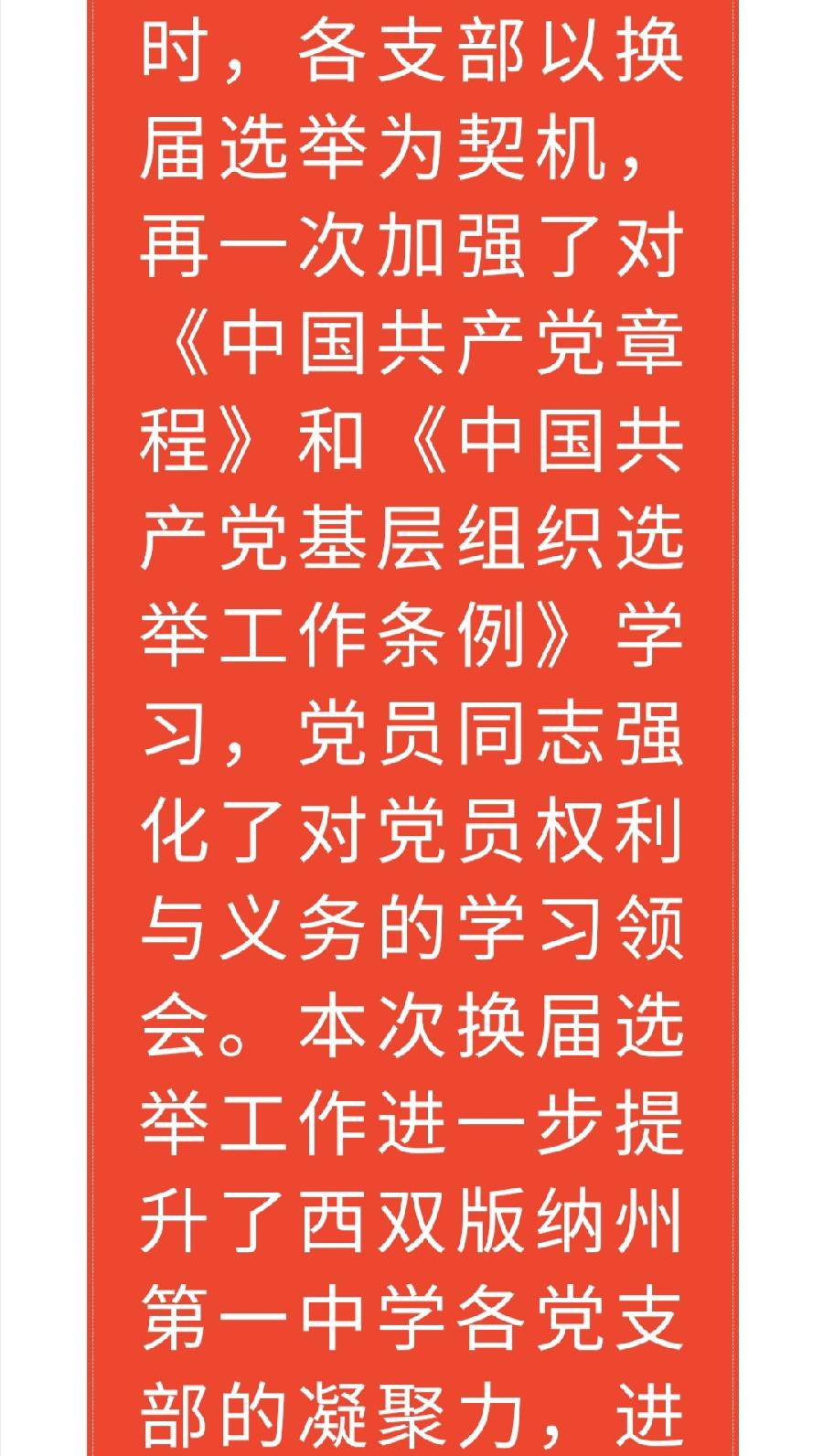 中共西双版纳州第一中学委员会开展支部换届选举工作（图11）