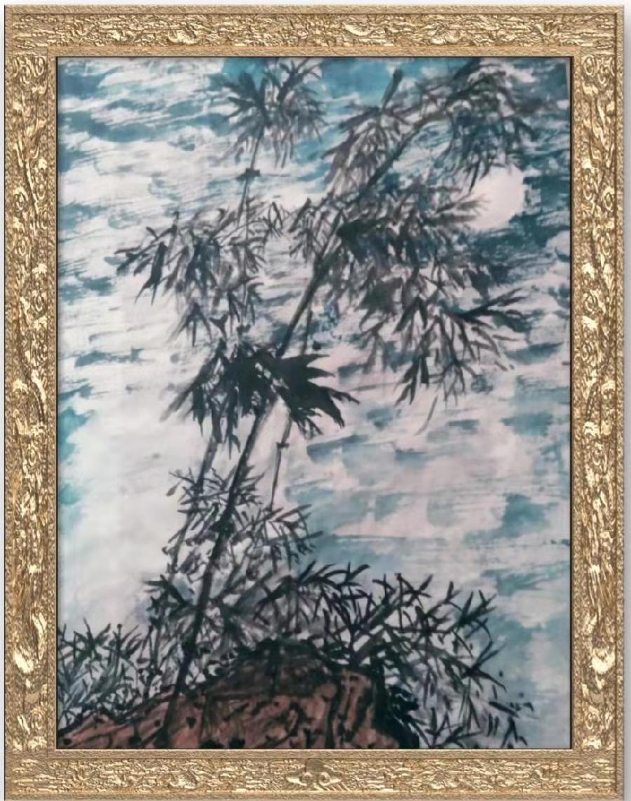 月下竹石，诗友唱和！（图2）