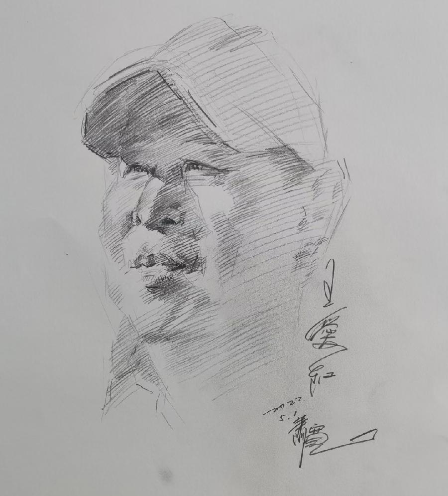 艺术家萧宽和著名诗人王爱红在一起(图3)